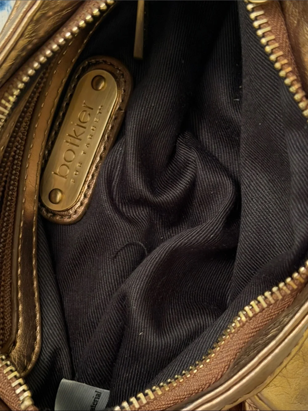 Botkier for Target Metallic Bronze Pleated Wristlet Clutch